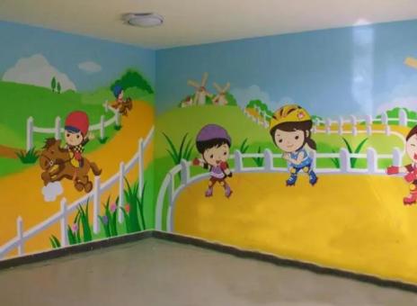海宁幼儿园墙体彩绘制作流程及注意事项